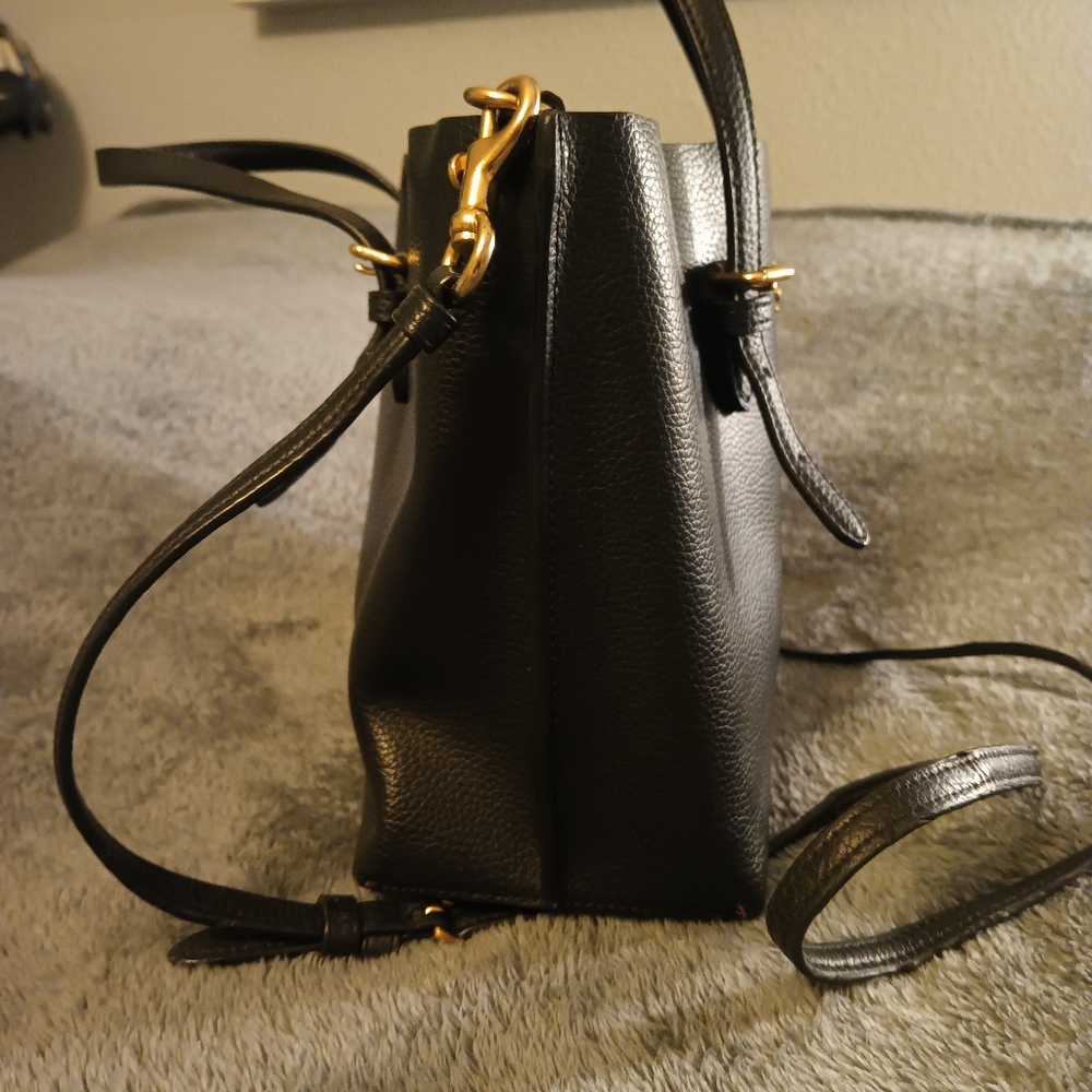 Coach Black Leather Mollie 25 Tote - Picture 5 of 14